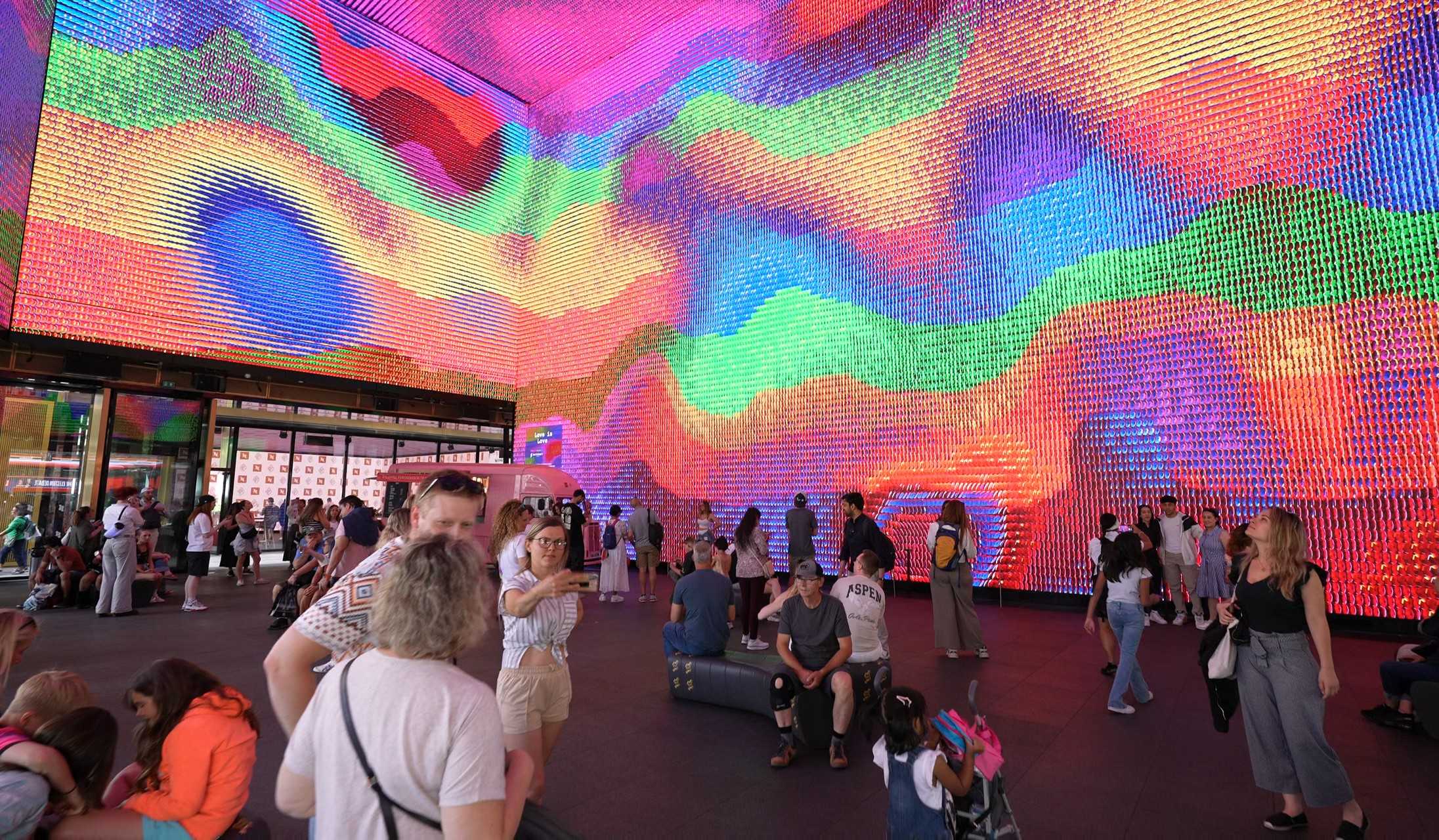 Outernet London today: one real-time canvas, five very different shows