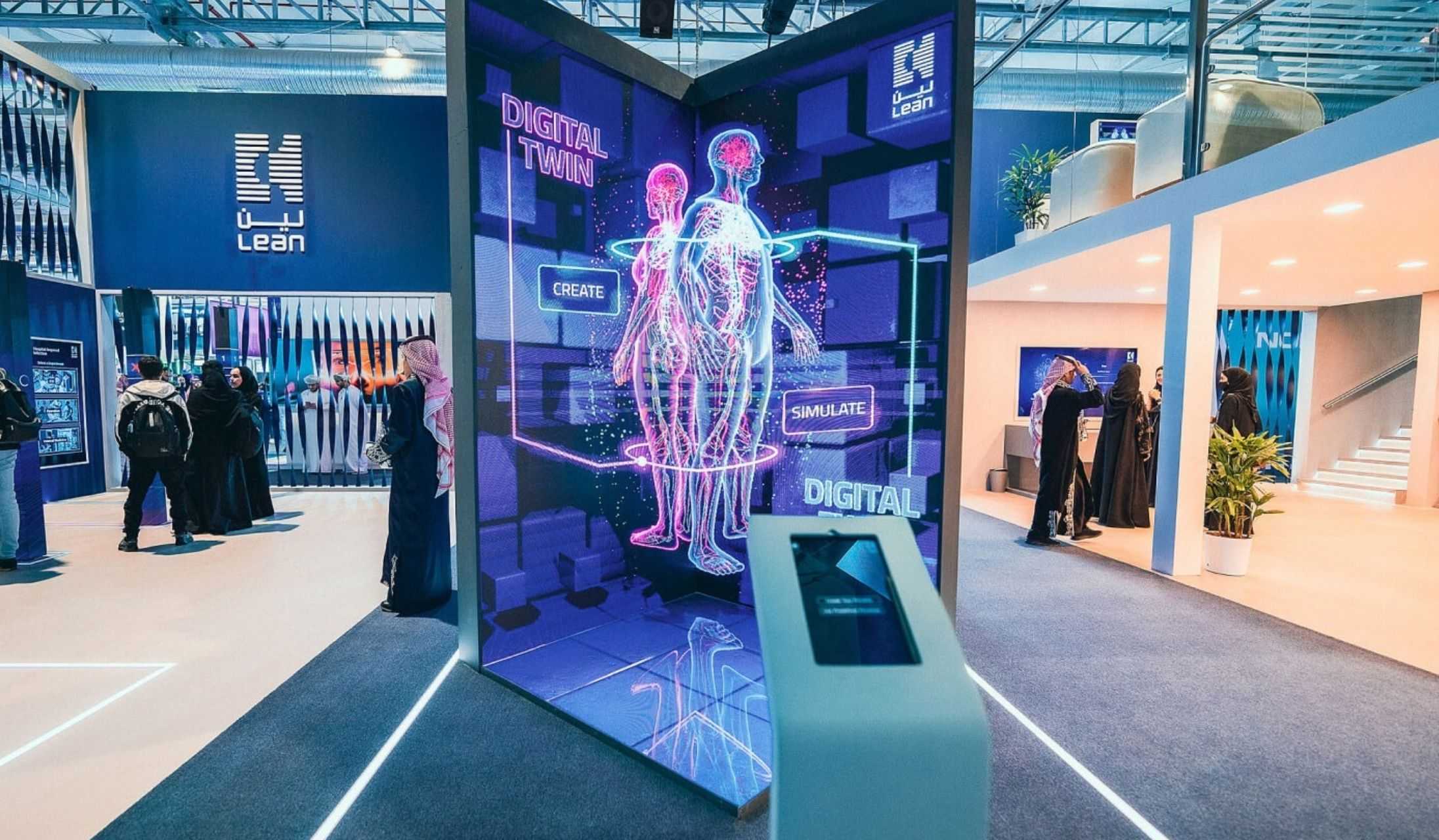 Interactive exhibition technology for lean business services