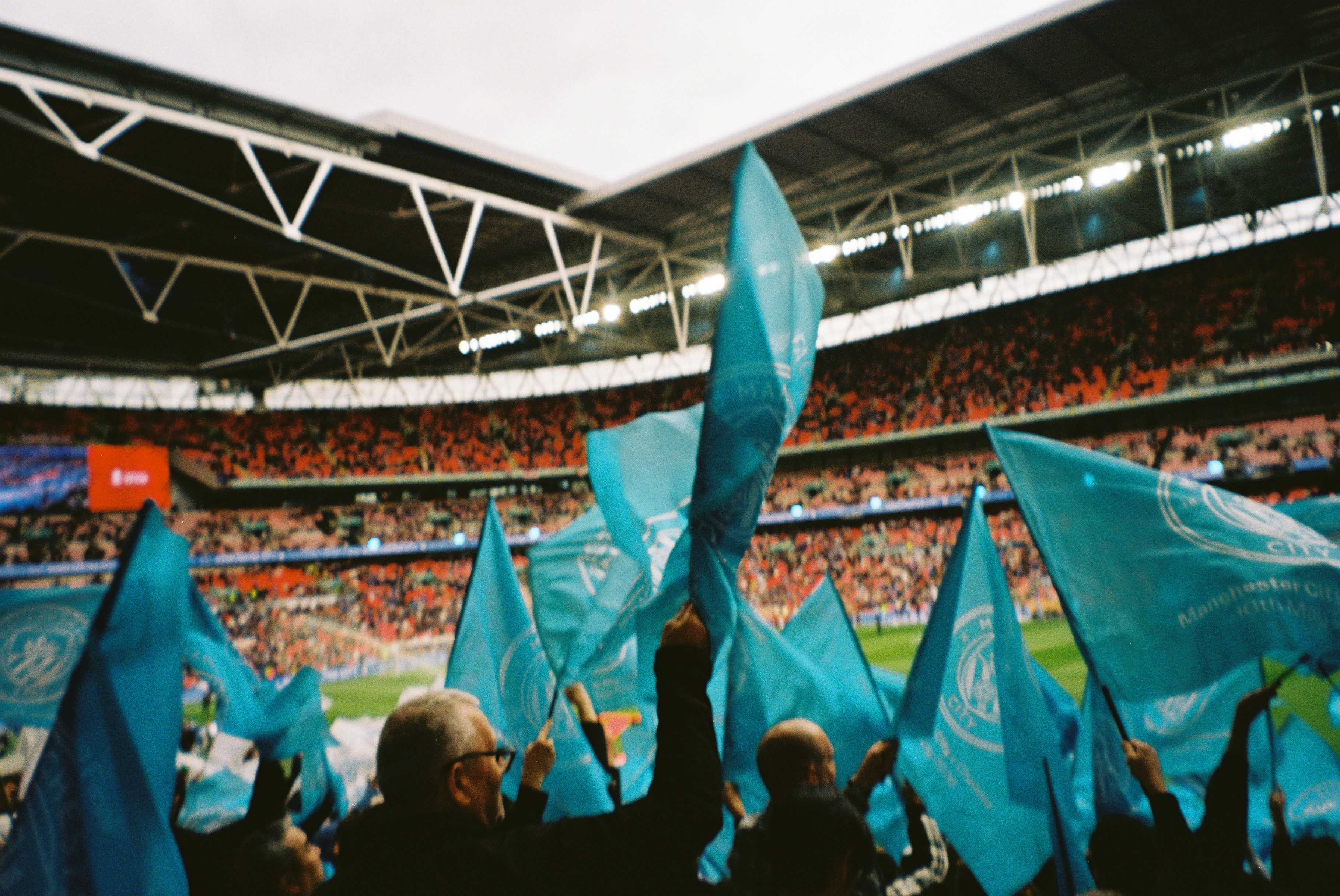 Amex Stadium LED perimeter ribbon during a Brighton matchday