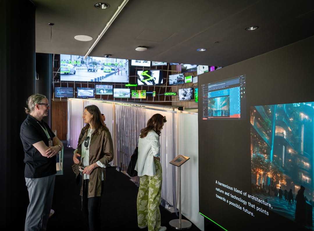 Visitors exploring the Media Majlis Museum