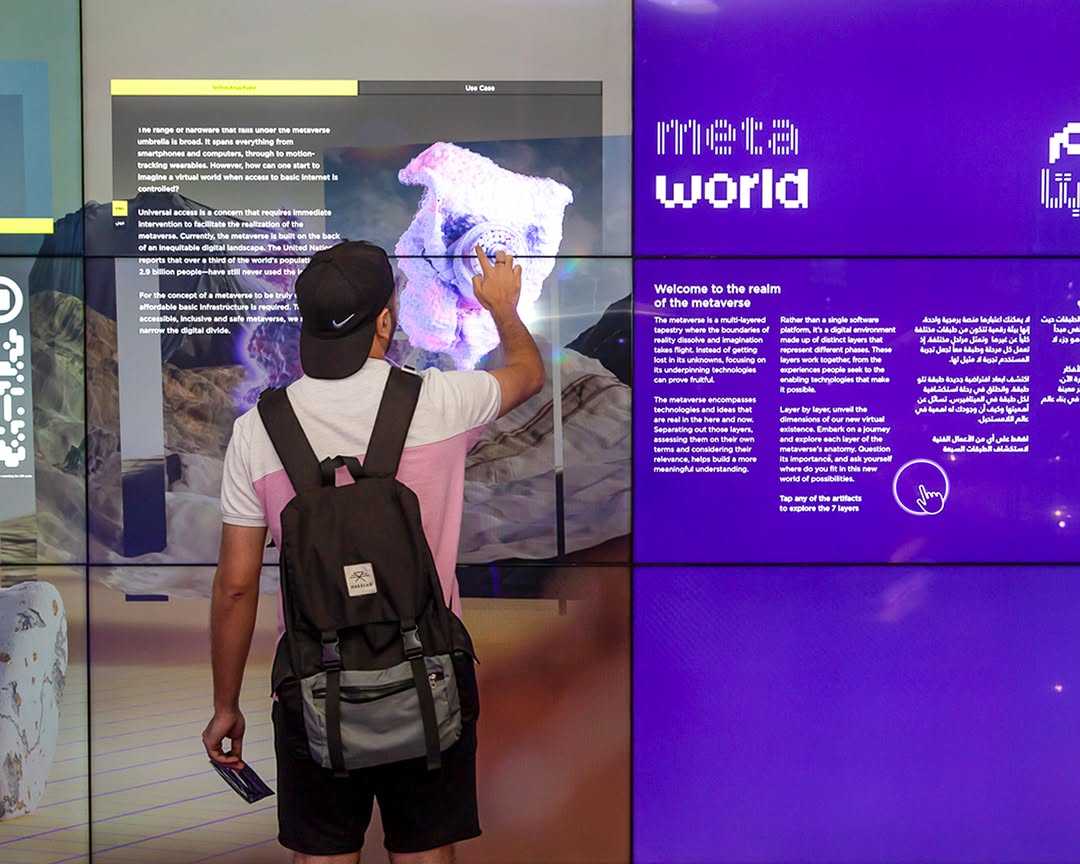 Multi-display immersive installation