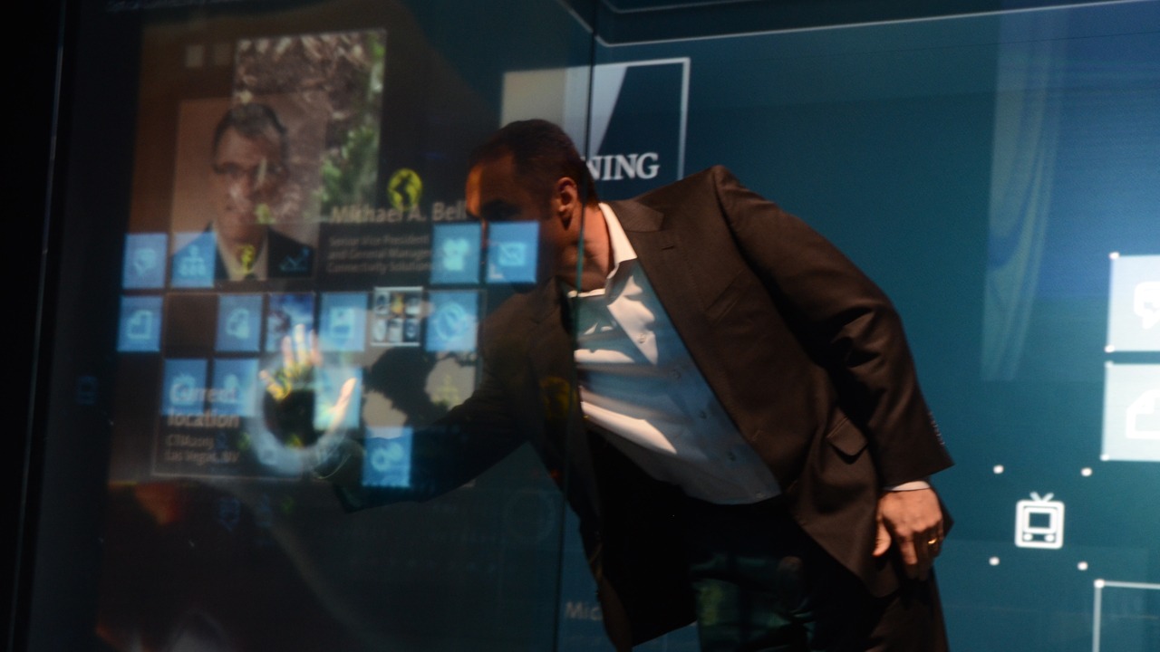Stunning presentation with interactive glass technology